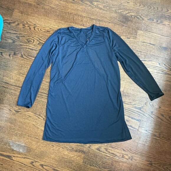 Black bathing suit cover long sleeve sheer SIZE LARGE/XLARGE - Picture 5 of 8